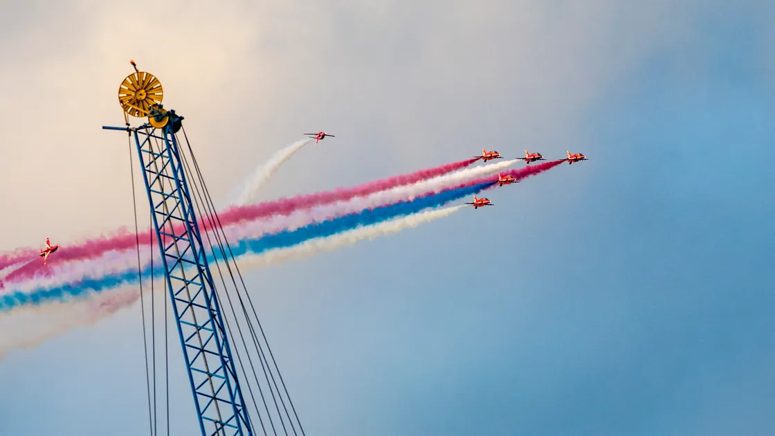 The Red Arrows during last year’s display. 		