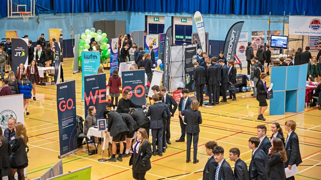 Yesterday was schools’ day at the Careers and Skills Show at Beau Sejour.  (Picture by Sophie Rabey, 32785140)
