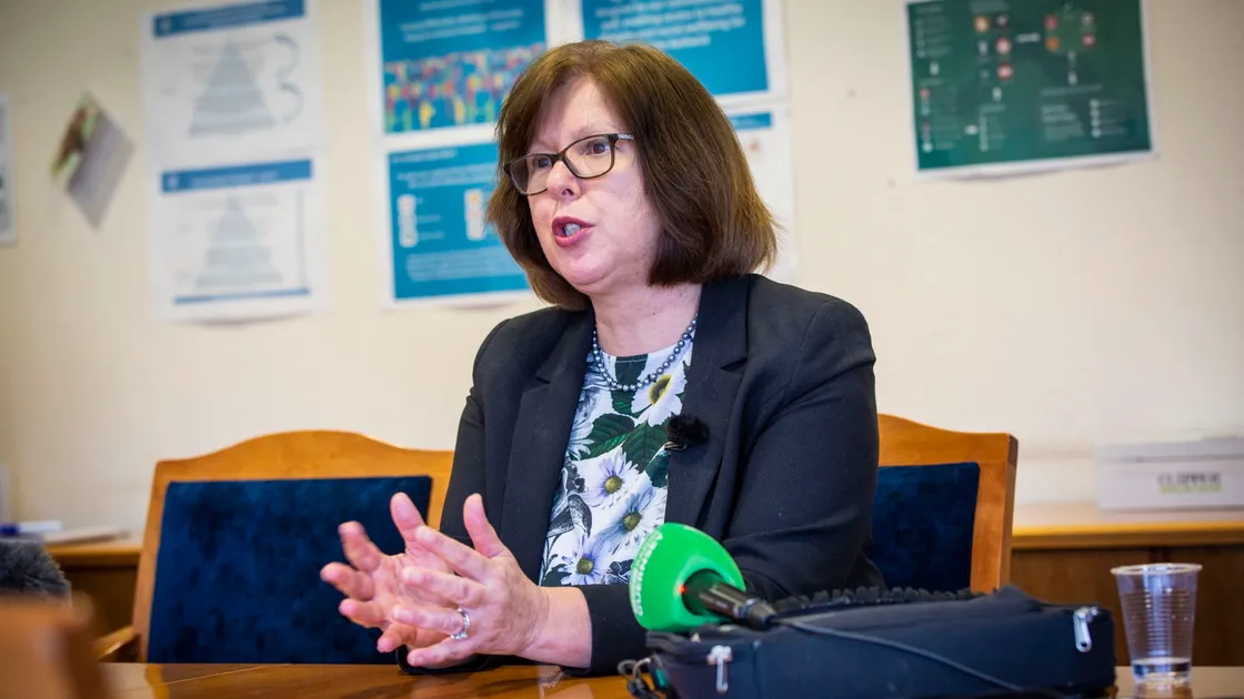 Picture by Sophie Rabey.  09-03-20.  Press Conference. The Director of Public Health, Dr Nicola Brink, has announced the first positive case of COVID-19 in the Bailiwick. The patient returned from Tenerife (a Group B country) and became symptomatic (a cough,fever or shortness of breath) on their return and is now in isolation. (27404255)