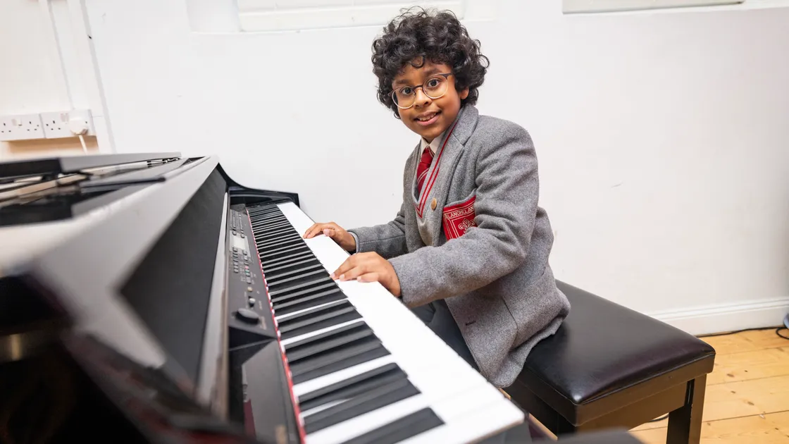 Ayaan has been playing the piano for some five years, and said that he has always loved music