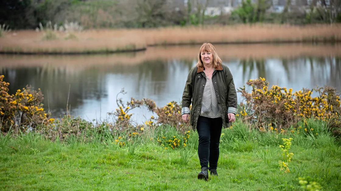 Water quality risk manager Margaret McGuinness at Vale Pond, which is currently experiencing high levels of chemicals. (Picture by Peter Frankland, 30717215)
