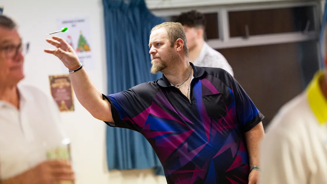 Leyton de la Mare in action in the final of a series which attracted 127 players over the course of the year