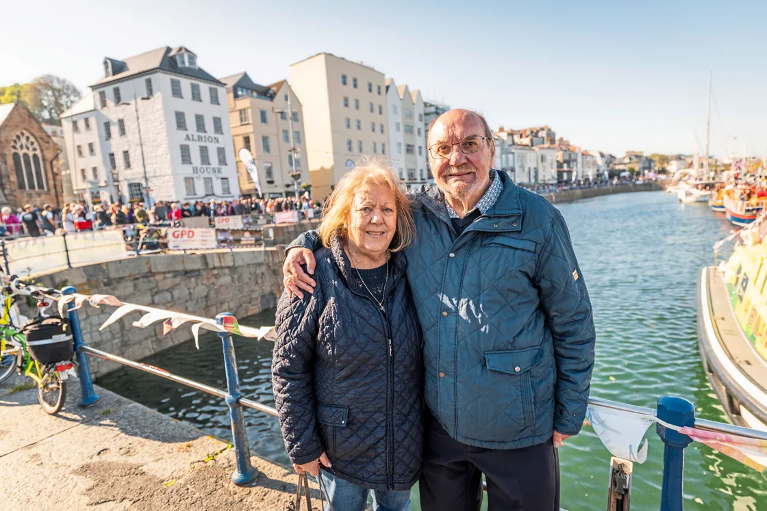 Kathryn Gibson and husband Peter have came over to Guernsey from Devon.