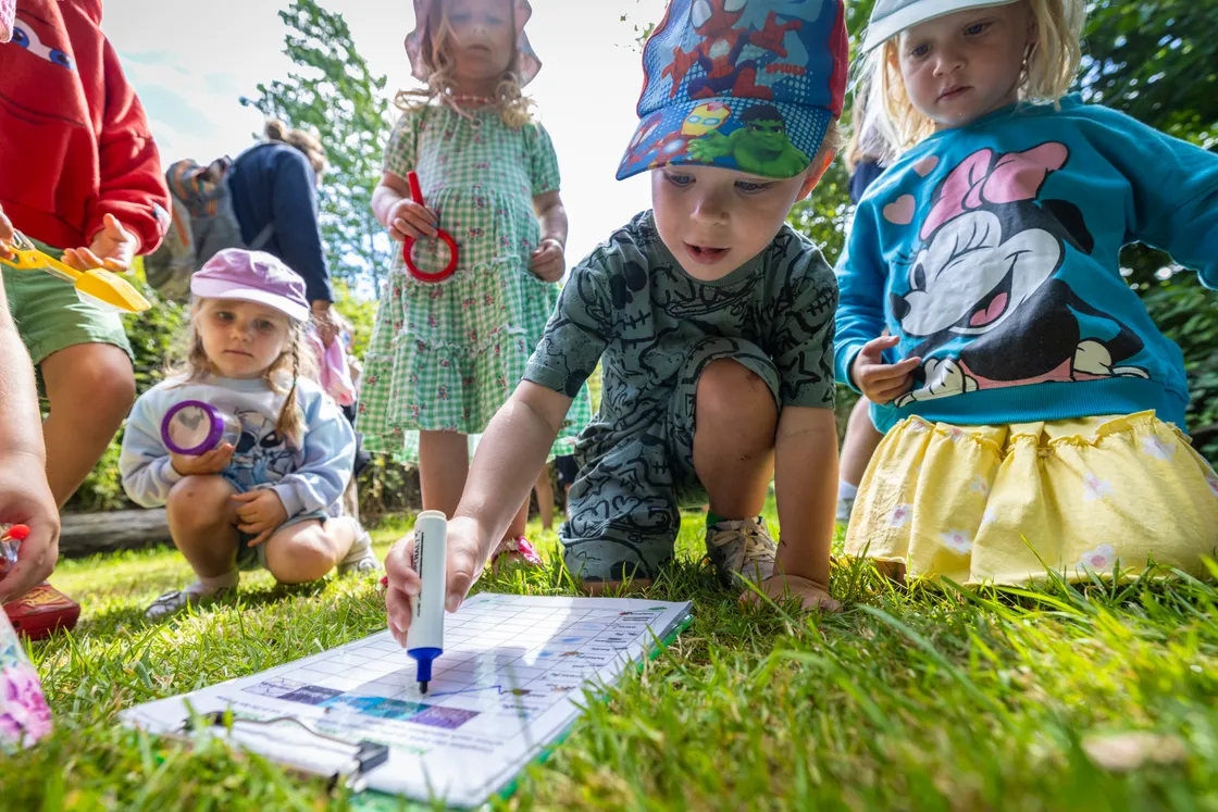 The project itself sees children engage in a variety of outdoor activities on the nature trail.