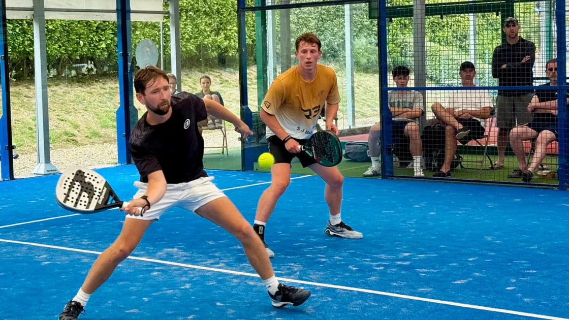 Ben Inder, left, and Olly Cull teamed up for victory in the men’s event.