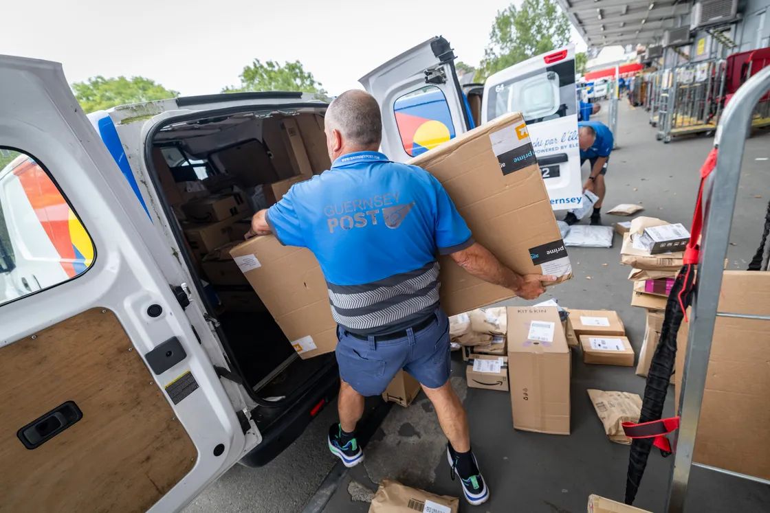 Loading the post vans.