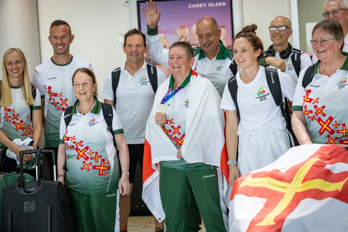 The last of Team Guernsey arrived back in Guernsey from Glasgow on Monday lunchtime.