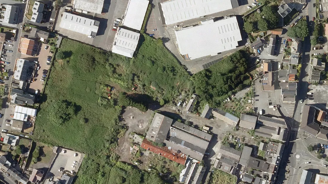 Aerial view of Leale's Yard. Picture by Digimap. (28326503)