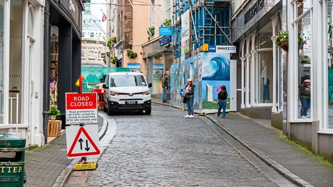 Work has started in the High Street and Commercial Arcade. (Picture by Sophie Rabey, 33123724)