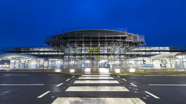 Guernsey Airport scaffolding could be removed soon