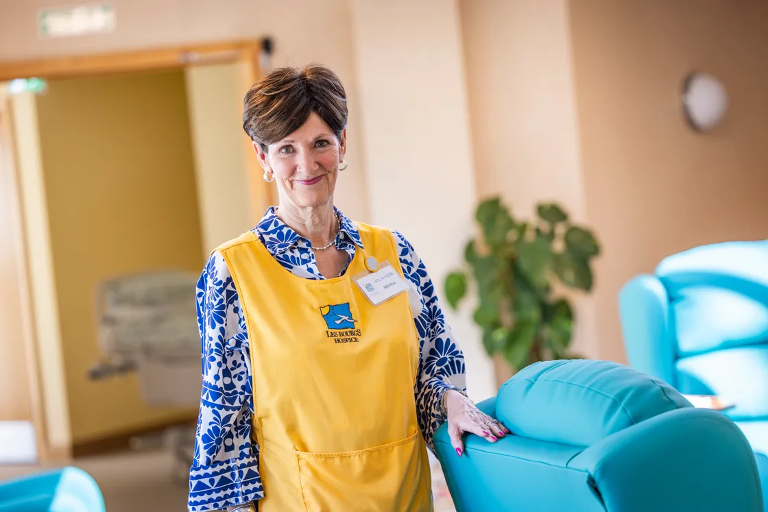 Maria Gillman helps with the Wellbeing Service on a Thursday and has been volunteering for around 30 years. 
