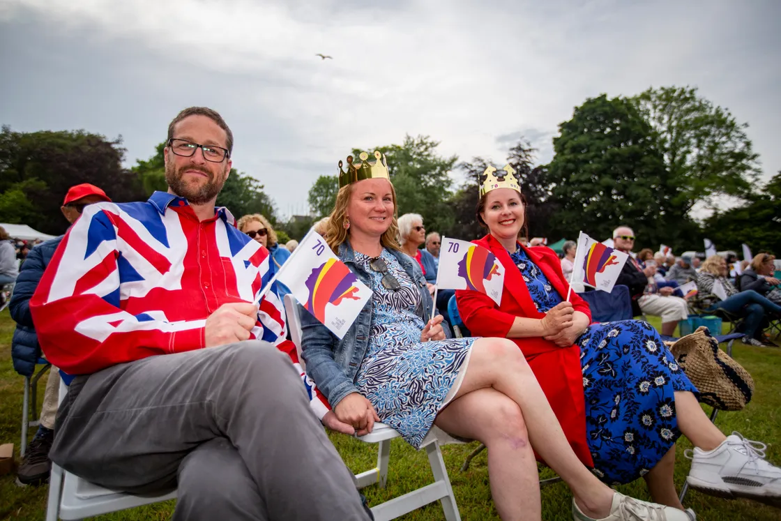 Rob Lenfestey, Irina Blin and Maria Chamberlain dressed for the occasion. (30892561)