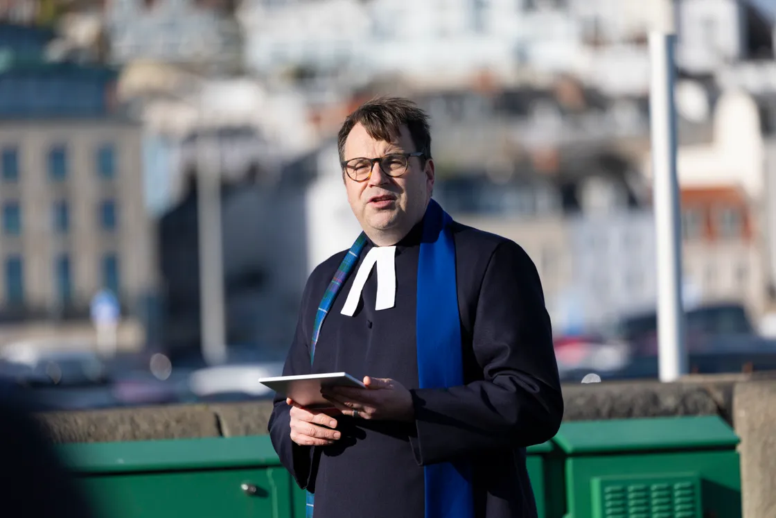 The service was led by the Rev. Justin Taylor, minister at St Andrew’s Church of Scotland in the Grange