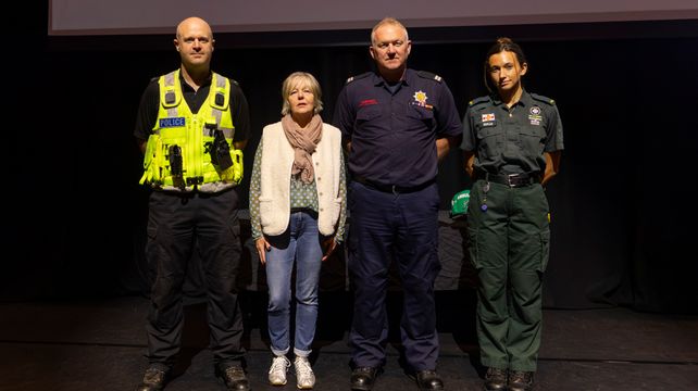 Paramedic helps present safety campaign that inspired career