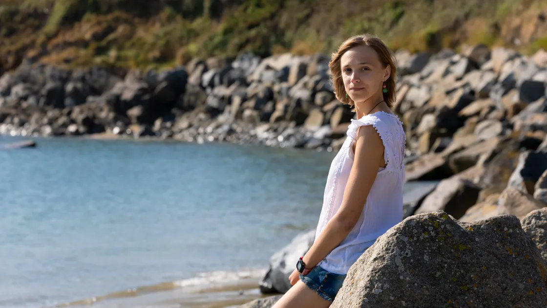 Robyn Surcombe is studying geography in Edinburgh and conducting research about the risk of flooding in Vale and St Sampson’s due to the rising sea level. 									 (Picture by Peter Frankland, 34885114)