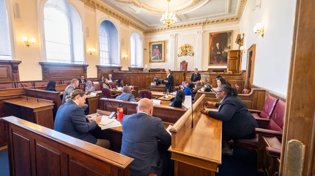 Commonwealth parliamentarians take part in mock debate
