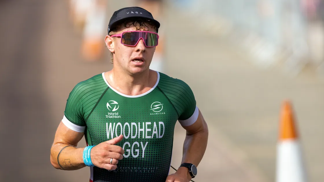 A fortnight after completing his first Ironman, Ethan Woodhead was third overall in the Jersey Triathlon men’s Olympic distance race. 