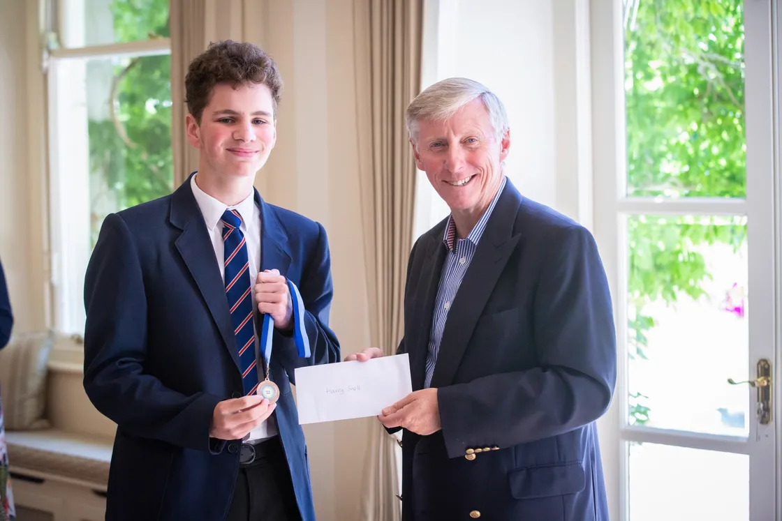 Picture By Peter Frankland. 29-06-20 Heritage 75 school poetry competition awards presentation at Government House. Harry Snell. (28413326)