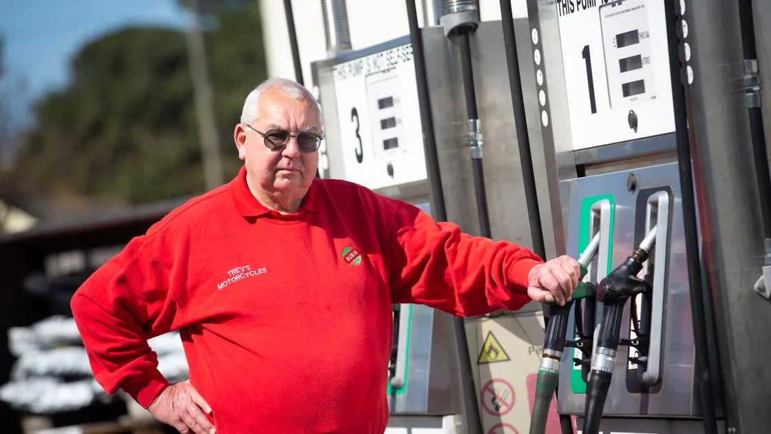 Trevor Hockey is disappointed with the amount of tax being levied on the Rubis biofuel which has forced him, and other garages, to withdraw it from sale. (Picture by Peter Frankland, 29462648)