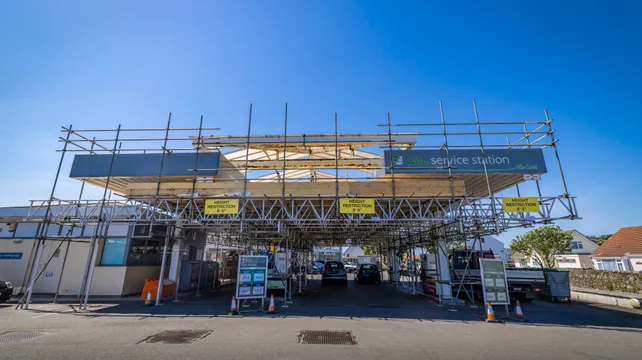 Storm-damaged Vale garage forecourt roof to be replaced