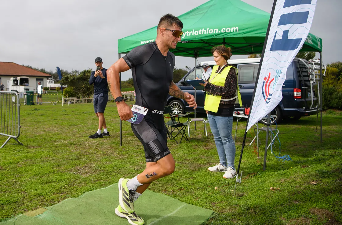Jack Domaille finishing the Granite 100 at the end of a notable season.