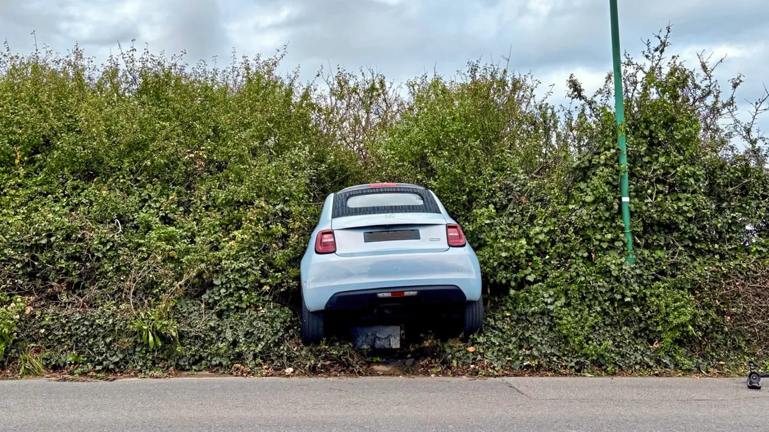 The driver walked away unharmed as all three emergency services attended the scene