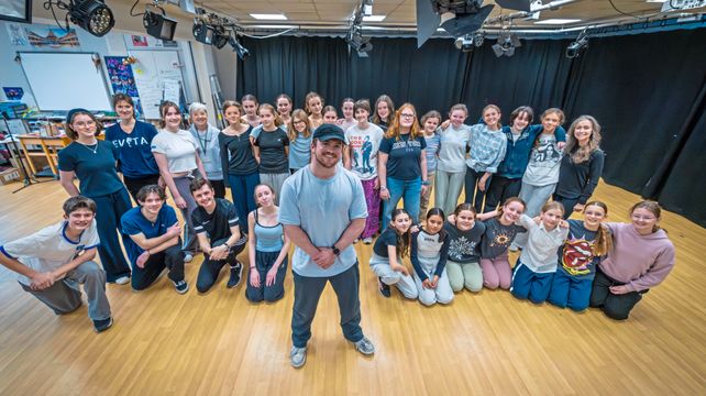 Evita cast get some expert tips from local West End actor