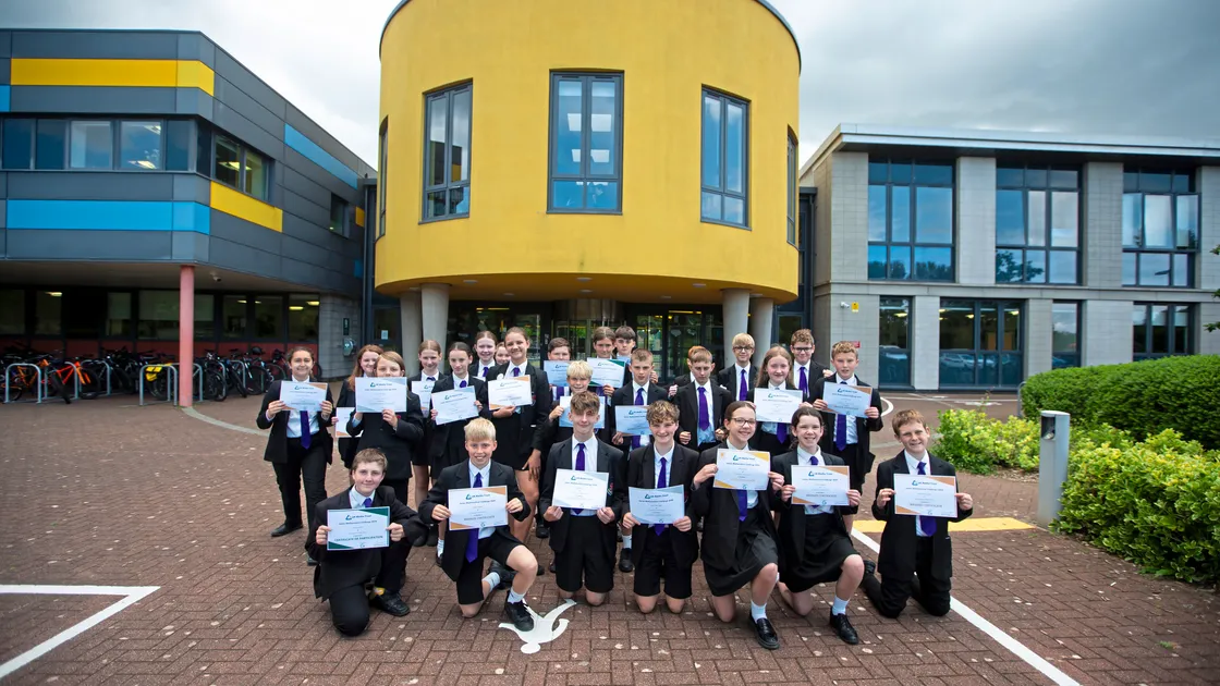 St Sampson’s High students have taken part in a national maths challenge and have been awarded gold, silver and bronze awards. (Picture by Peter Frankland, 33265267)