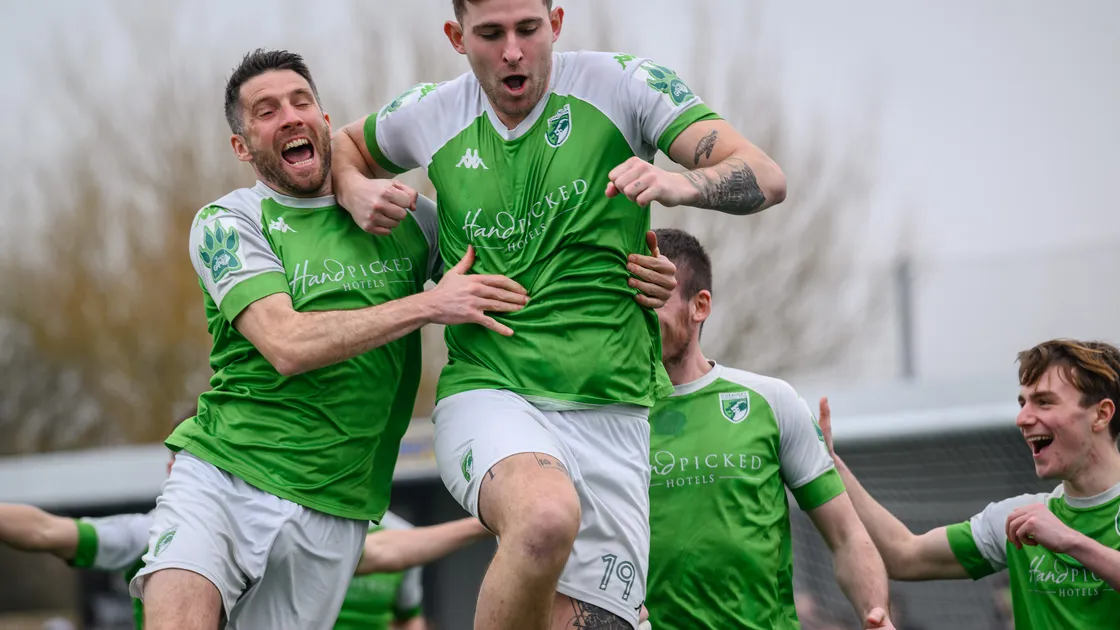 Will Fazakerley scored twice for Guernsey FC in their 3-0 win over Horsham YM.