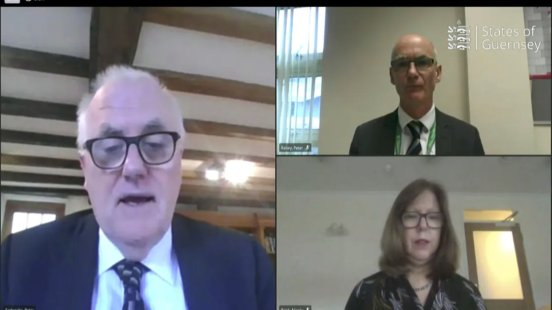 CCA chairman Deputy Peter Ferbrache, director of Public Health Dr Nicola Brink and medical director Dr Peter Rabey. (29224582)