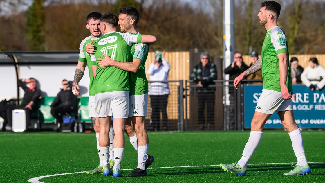 Guernsey FC will be hoping to have something to celebrate at the final whistle this afternoon at Victoria Park.