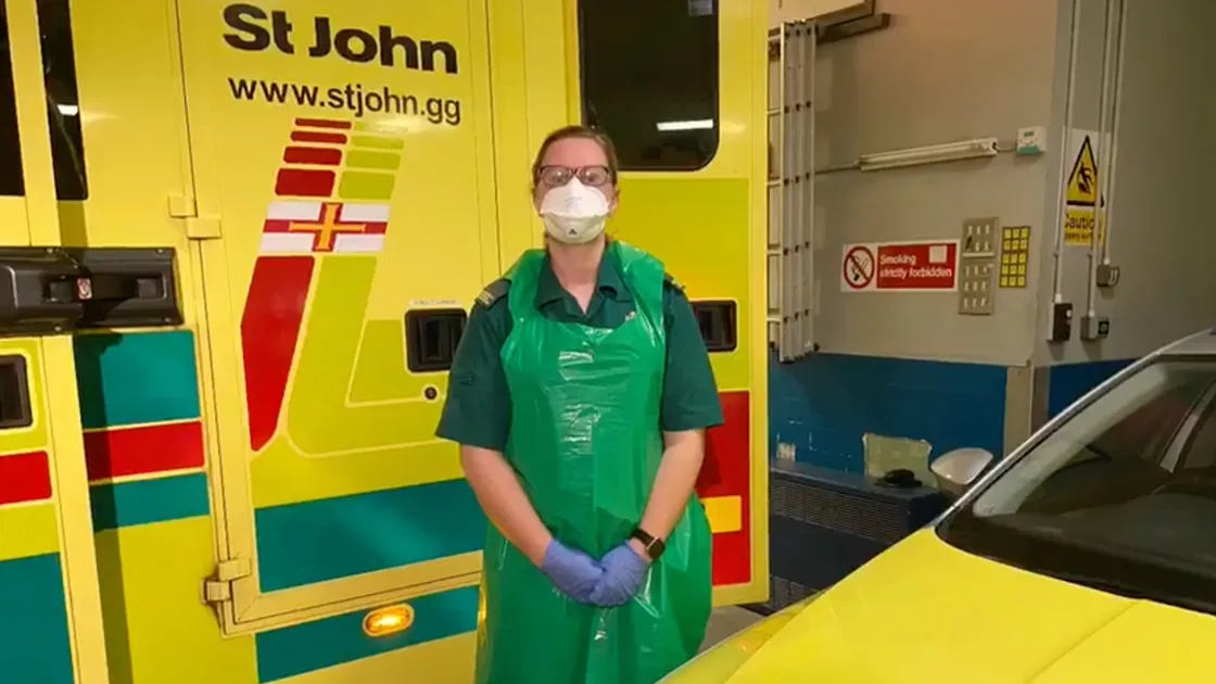 Picture from video by St John Ambulance requesting that people are honest about their symptoms when calling 999 so the correct resources are deployed.. (27845740)