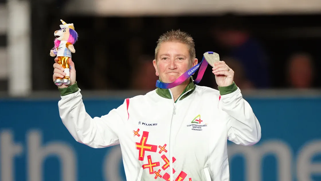Ali Merrien claimed silver on the final day of the Games in Glasgow.