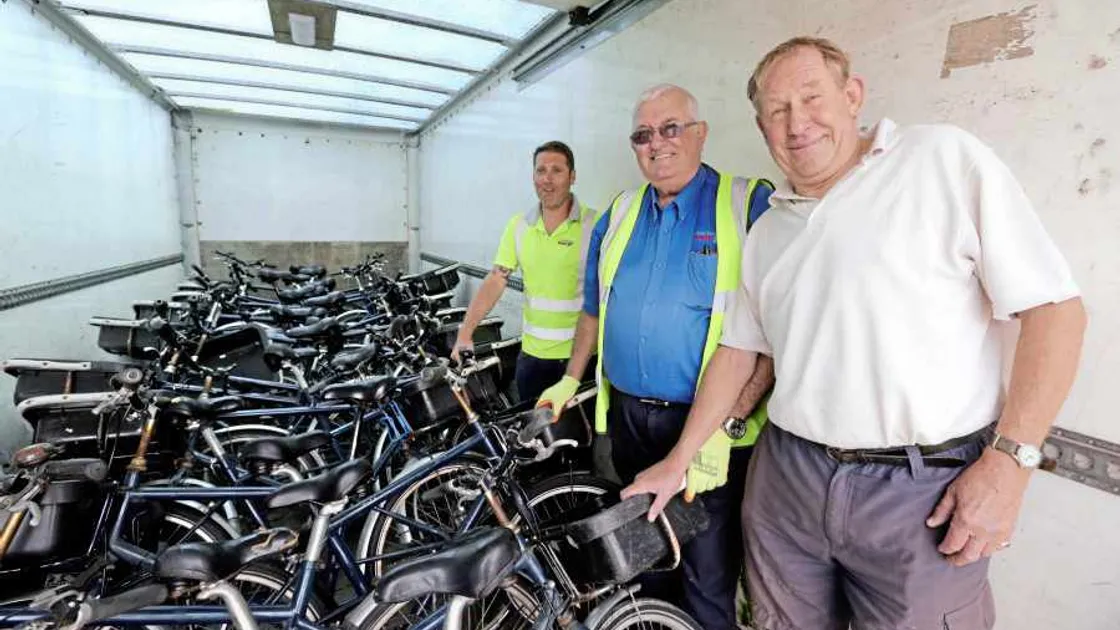 End of an era as posties' bikes are given to charity