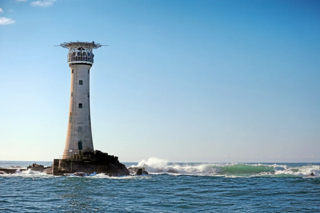 The lighthouse has risen from the sea and saved lives for the last 163 years and counting.