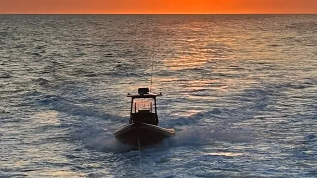 Drifting RIB is towed to safety after coordinated response