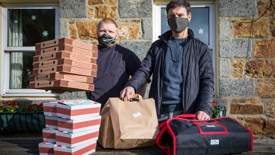 Chef Przemek Korek and landlord Tomas Gudelis. (29258057)