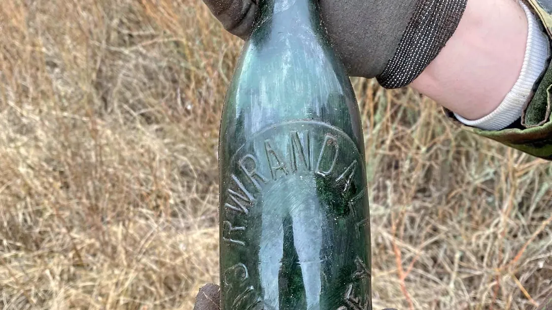 Jens Andersen from The Association of the Atlantic wall in Esbjerg in Denmark discovered a Randalls bottle close to a former Second World War camp. (29455245)