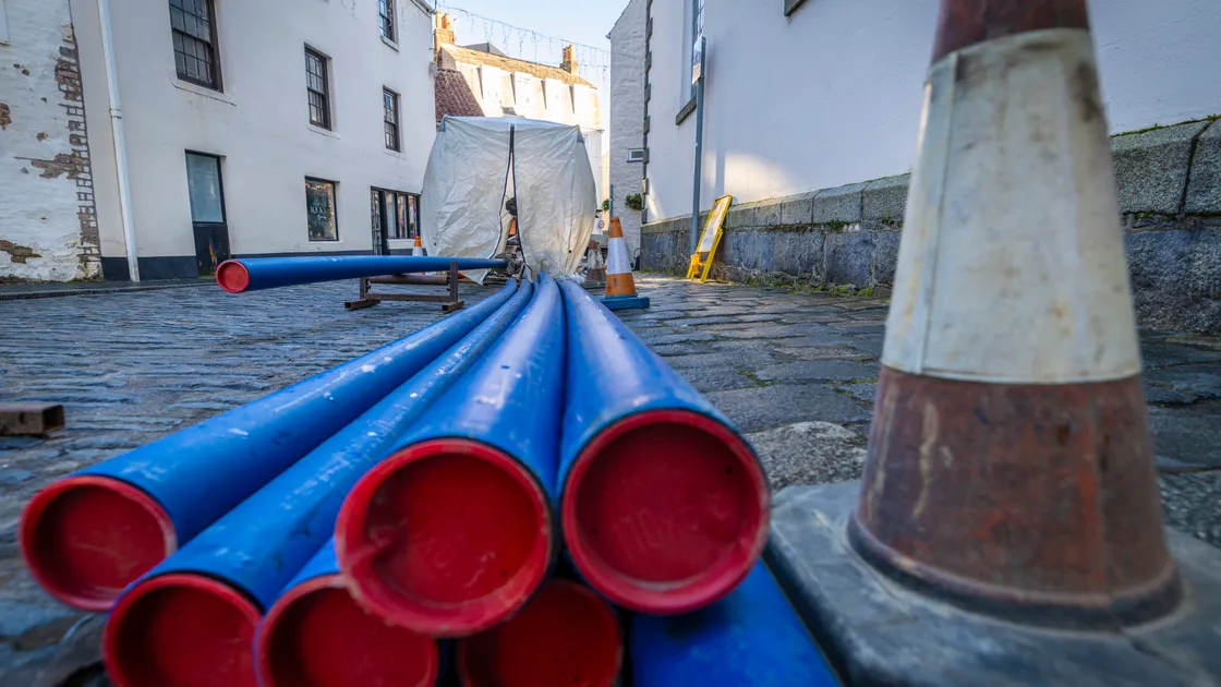 In total, 300 metres of the old cast-iron main were removed and replaced with a larger, more durable plastic main designed to meet demand for decades to come.