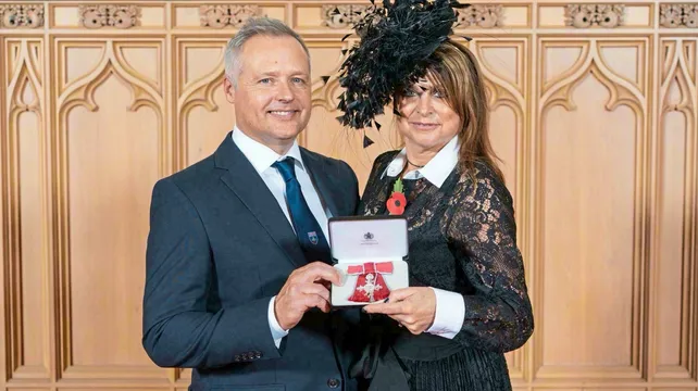 It's Mr and Mrs MBE after Castle investiture  