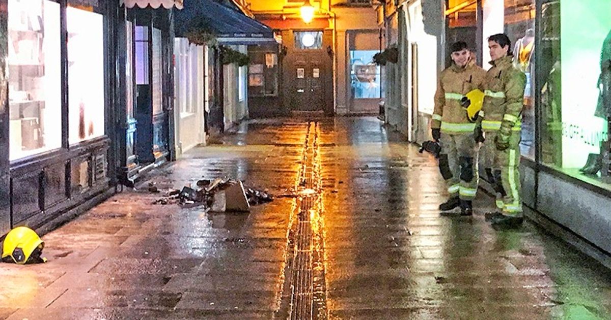Window is main fire damage to shop