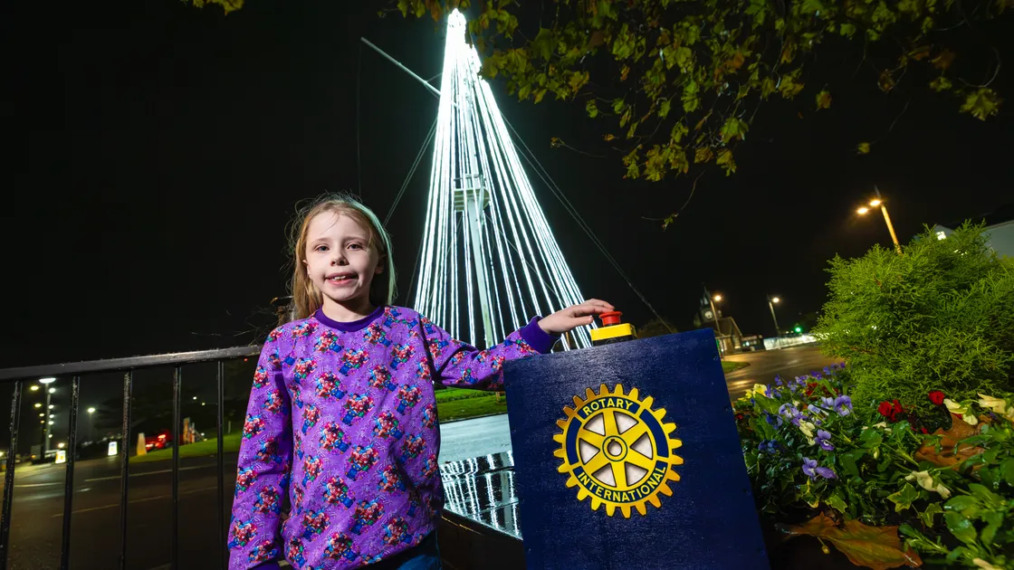 The club is well known for its high-profile fundraising events every year, such as the Tree of Joy. Eight-year-old Willow Nash switched on the tree last year