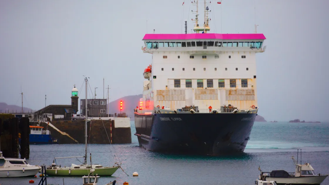 Clipper sailings today and tomorrow have been cancelled but Condor' freight boat - the Goodwill - is due to arrive this morning. (Picture by Peter Frankland, 32678201)