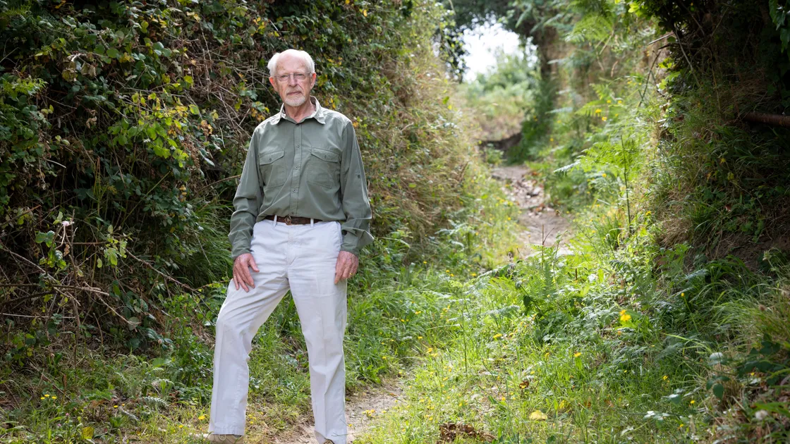 Timothy Wetherall was knocked over in this green lane by two cyclists who then gave him false names and contact details. He suffered significant injuries which he said have greatly affected him and his care for his wife.