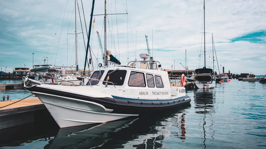 Ashlin The Salty Blonde, owned by The Blonde Hedgehog Hotel, will offer scheduled boat services between Alderney and Guernsey with space for eight passengers on board. (30058895)