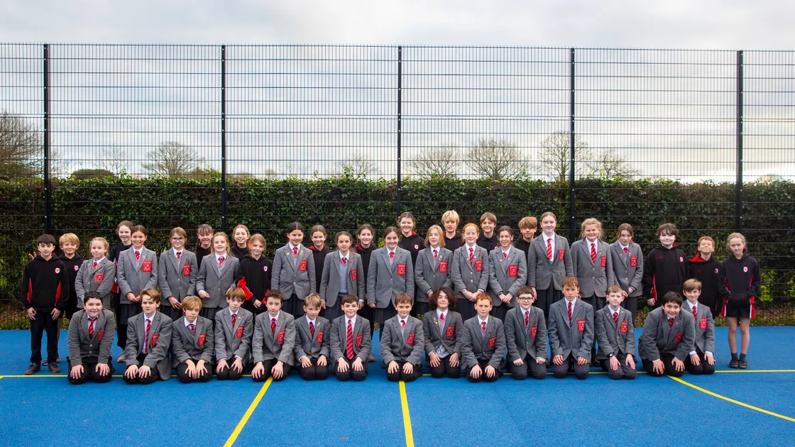 This year's Year 7 group at Blanchelande College. The school has seen an increase of 50% in pupil numbers over the last five years. (Picture by Peter Frankland, 30427280)
