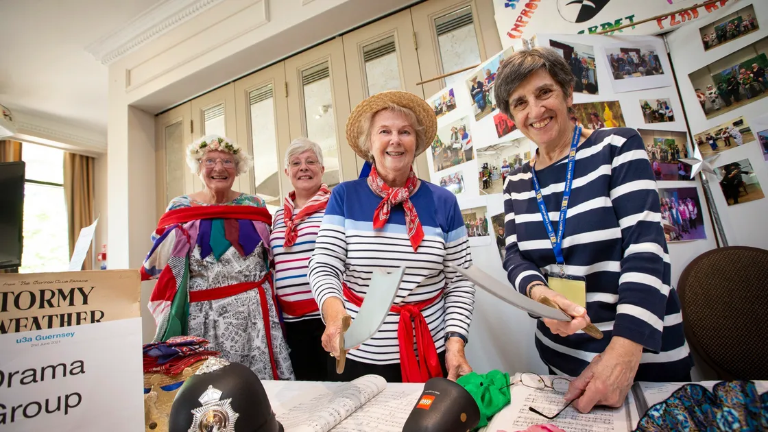 University of the third age event at St Pierre Park Hotel. Left to right: Jill Matthews, Jane Fletcher, Beryl Dempster and Margaret Moffatt. (Picture by Peter Frankland, 29614754)