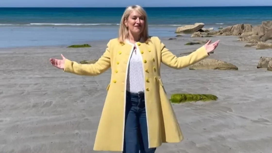 Screenshot from Nicki Chapman’s Instagram account @nickichappers showing her visit to Guernsey for BBC’s Escape To The Country. (30894015)