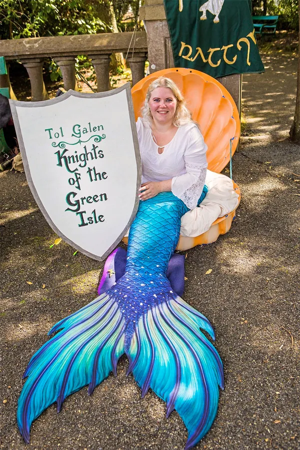 Picture by Stacey Upson 07.09.19 Beth Leale, 24, dresses as a mermaid for The Big Geekend event at the Guernsey Museum at Candie. (25725829)
