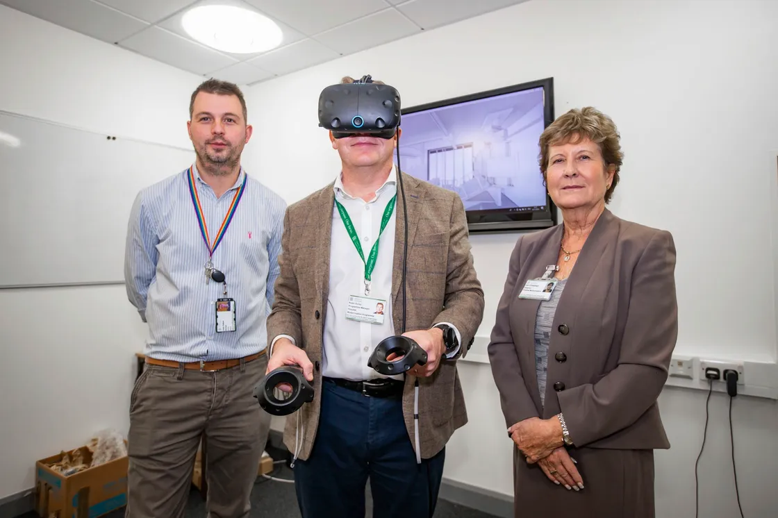 L-R John Eaton, Modernisation Programme Manager, Robin Bailey and Modernisation Programme Director Jan Coleman. (Picture by Sophie Rabey, 28918081)